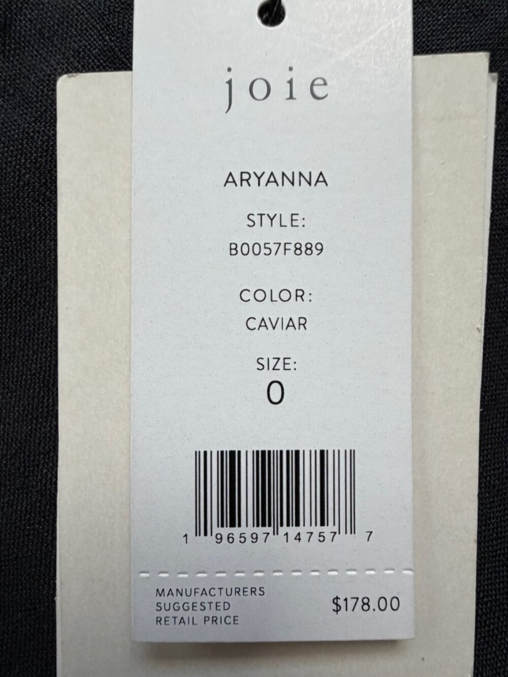 NWT Joie "Aryanna" Caviar Black Linen Midi Skirt - Size 0 - Picture 6 of 8